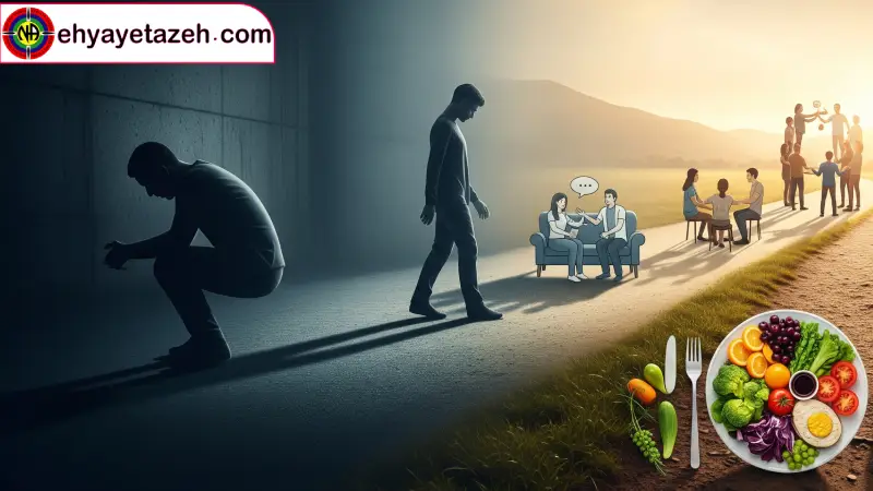 نقش حیاتی تغذیه و رژیم درمانی در بهبود روند ترک اعتیاد راهنمای جامع برای بازسازی جسم، ذهن و روح